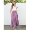 imageANRABESS Maxi Skirts for Women 2026 Summer Boho Long Flowy Floral Elastic High Waist Skirt Casual Travel Skirt with PocketsPurple Floral