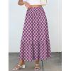 imageANRABESS Maxi Skirts for Women 2026 Summer Boho Long Flowy Floral Elastic High Waist Skirt Casual Travel Skirt with PocketsPurple Floral