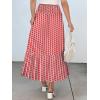 imageANRABESS Maxi Skirts for Women 2026 Summer Boho Long Flowy Floral Elastic High Waist Skirt Casual Travel Skirt with PocketsRed Floral