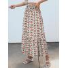 imageANRABESS Maxi Skirts for Women 2026 Summer Boho Long Flowy Floral Elastic High Waist Skirt Casual Travel Skirt with PocketsWhite Pink Floral