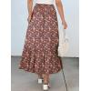 imageANRABESS Maxi Skirts for Women 2026 Summer Boho Long Flowy Floral Elastic High Waist Skirt Casual Travel Skirt with PocketsWhite Red Floral