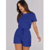 imageANRABESS Romper for Women Short Sleeve Summer Tshirt One Piece Jumpsuit Beach Vacation Travel Outfits 2026 Dressy ClothesRoyal Blue