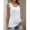 imageANRABESS Tank Top for Women 2026 Summer Casual Sleeveless Scoop Neck Pleated Dressy Shirts Cute Beach Vacation ClothesWhite