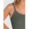 imageANRABESS Tank Top for Womens Summer 2026 Scoop Neck Sleeveless Ribbed Knit Workout Basic Tees Slim Fitted Cami ShirtsArmy Green