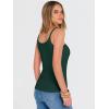 imageANRABESS Tank Top for Womens Summer 2026 Scoop Neck Sleeveless Ribbed Knit Workout Basic Tees Slim Fitted Cami ShirtsDeep Green