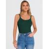 imageANRABESS Tank Top for Womens Summer 2026 Scoop Neck Sleeveless Ribbed Knit Workout Basic Tees Slim Fitted Cami ShirtsDeep Green