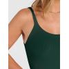 imageANRABESS Tank Top for Womens Summer 2026 Scoop Neck Sleeveless Ribbed Knit Workout Basic Tees Slim Fitted Cami ShirtsDeep Green