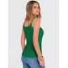 imageANRABESS Tank Top for Womens Summer 2026 Scoop Neck Sleeveless Ribbed Knit Workout Basic Tees Slim Fitted Cami ShirtsGreen