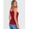 imageANRABESS Tank Top for Womens Summer 2026 Scoop Neck Sleeveless Ribbed Knit Workout Basic Tees Slim Fitted Cami ShirtsRed
