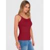 imageANRABESS Tank Top for Womens Summer 2026 Scoop Neck Sleeveless Ribbed Knit Workout Basic Tees Slim Fitted Cami ShirtsRed
