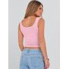 imageANRABESS Tank Tops for Women Scoop Neck Crop Sleeveless Top Summer Going Out Basic Tee Cute Ribbed Slim Shirts Clothes 2026Pink