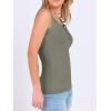 imageANRABESS Tank Tops for Women Summer Basic Ribbed Henley Slim Fitted Sleeveless Cami Shirts Button Up Workout Casual OutfitsArmy Green