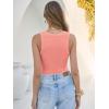 imageANRABESS Tank Tops for Women Summer Basic Ribbed Henley Slim Fitted Sleeveless Cami Shirts Button Up Workout Casual OutfitsCoral
