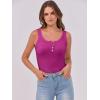 imageANRABESS Tank Tops for Women Summer Basic Ribbed Henley Slim Fitted Sleeveless Cami Shirts Button Up Workout Casual OutfitsFuchsia