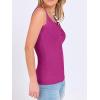 imageANRABESS Tank Tops for Women Summer Basic Ribbed Henley Slim Fitted Sleeveless Cami Shirts Button Up Workout Casual OutfitsFuchsia