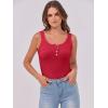 imageANRABESS Tank Tops for Women Summer Basic Ribbed Henley Slim Fitted Sleeveless Cami Shirts Button Up Workout Casual OutfitsRed