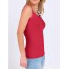 imageANRABESS Tank Tops for Women Summer Basic Ribbed Henley Slim Fitted Sleeveless Cami Shirts Button Up Workout Casual OutfitsRed