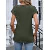 imageANRABESS Wemens Tops Summer Sweaters Shirts Short Sleeve Lace TShirts Dressy Casual Business Tee Blouses 2026 Trendy ClothesDeep Green