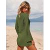 imageANRABESS Women Beach Cover Ups 2026 Summer Crochet Knit Swimwear Mesh Bathing Suit Hollow Out Dress Swimsuit Vacation ClothesGreen