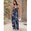 imageANRABESS Women Jumpsuits 2026 Casual Sleeveless Spaghetti Strap Boho Wide Leg Rompers Summer Outfits Beach Vacation ClothesBlue Floral