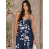 imageANRABESS Women Jumpsuits 2026 Casual Sleeveless Spaghetti Strap Boho Wide Leg Rompers Summer Outfits Beach Vacation ClothesBlue Floral