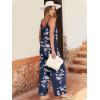 imageANRABESS Women Jumpsuits 2026 Casual Sleeveless Spaghetti Strap Boho Wide Leg Rompers Summer Outfits Beach Vacation ClothesBlue Floral
