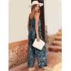 imageANRABESS Women Jumpsuits 2026 Casual Sleeveless Spaghetti Strap Boho Wide Leg Rompers Summer Outfits Beach Vacation ClothesFloral Print