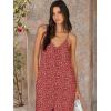 imageANRABESS Women Jumpsuits 2026 Casual Sleeveless Spaghetti Strap Boho Wide Leg Rompers Summer Outfits Beach Vacation ClothesFloral Red