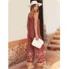 imageANRABESS Women Jumpsuits 2026 Casual Sleeveless Spaghetti Strap Boho Wide Leg Rompers Summer Outfits Beach Vacation ClothesFloral Red