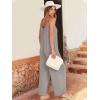 imageANRABESS Women Jumpsuits 2026 Casual Sleeveless Spaghetti Strap Boho Wide Leg Rompers Summer Outfits Beach Vacation ClothesSilver