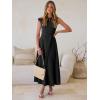 imageANRABESS Women One Off Shoulder Wedding Guest Formal Dress Sleeveless Flowy Spring Summer Cocktail Evening Maxi Dresses 2026Black