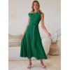 imageANRABESS Women One Off Shoulder Wedding Guest Formal Dress Sleeveless Flowy Spring Summer Cocktail Evening Maxi Dresses 2026Deep Green