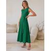 imageANRABESS Women One Off Shoulder Wedding Guest Formal Dress Sleeveless Flowy Spring Summer Cocktail Evening Maxi Dresses 2026Deep Green