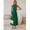 imageANRABESS Women One Off Shoulder Wedding Guest Formal Dress Sleeveless Flowy Spring Summer Cocktail Evening Maxi Dresses 2026Deep Green
