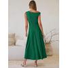 imageANRABESS Women One Off Shoulder Wedding Guest Formal Dress Sleeveless Flowy Spring Summer Cocktail Evening Maxi Dresses 2026Deep Green