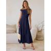 imageANRABESS Women One Off Shoulder Wedding Guest Formal Dress Sleeveless Flowy Spring Summer Cocktail Evening Maxi Dresses 2026Navy Blue