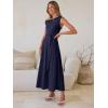 imageANRABESS Women One Off Shoulder Wedding Guest Formal Dress Sleeveless Flowy Spring Summer Cocktail Evening Maxi Dresses 2026Navy Blue
