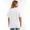 imageANRABESS Women Oversized Waffle Knit TShirts Summer Casual Short Sleeve Tunic Tops Side Spilt Tee Shirts 2026 Trendy ClothesWhite