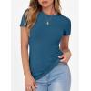 imageANRABESS Women Short Sleeve Crewneck Ribbed Knit Slim Fitted Shirts Summer Tops Basic Tee Casual 2026 Spring Outfits ClothesIndigo