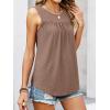 imageANRABESS Women Sleeveless Tank Top 2026 Summer Casual Loose Fit Eyelet Flowy Shirts 2026 Beach Vacation ClothesCamel