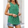 imageANRABESS Women Sleeveless Tank Top 2026 Summer Casual Loose Fit Eyelet Flowy Shirts 2026 Beach Vacation ClothesGreen White Floral