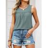 imageANRABESS Women Sleeveless Tank Top 2026 Summer Casual Loose Fit Eyelet Flowy Shirts 2026 Beach Vacation ClothesGrey Green