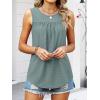 imageANRABESS Women Sleeveless Tank Top 2026 Summer Casual Loose Fit Eyelet Flowy Shirts 2026 Beach Vacation ClothesGrey Green