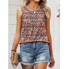 imageANRABESS Women Sleeveless Tank Top 2026 Summer Casual Loose Fit Eyelet Flowy Shirts 2026 Beach Vacation ClothesOrange Blue Diamonds