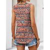 imageANRABESS Women Sleeveless Tank Top 2026 Summer Casual Loose Fit Eyelet Flowy Shirts 2026 Beach Vacation ClothesOrange Blue Diamonds