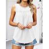 imageANRABESS Women Sleeveless Tank Top 2026 Summer Casual Loose Fit Eyelet Flowy Shirts 2026 Beach Vacation ClothesWhite