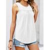 imageANRABESS Women Sleeveless Tank Top 2026 Summer Casual Loose Fit Eyelet Flowy Shirts 2026 Beach Vacation ClothesWhite