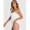 imageANRABESS Women Square Neck Spaghetti Straps Bodysuits Double Lined Sleeveless Backless Cami Body Suits Top 2026 TrendyWhite