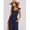 imageANRABESS Women Summer Casual Dressy Sleeveless Smocked Wide Leg Linen Jumpsuits Rompers 2026 Trendy Travel Outfit PocketNavy Blue