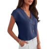 imageANRABESS Women Tops Cap Sleeve Dressy Casual V Neck Shirts 2026 Summer Business Work Blouses Outfits Trendy Spring ClothingNavy Blue
